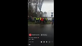 Rebel News 20/02/2024 Poland Farmers blocking roads