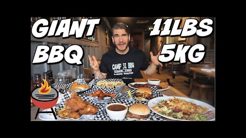 HUGE SOUTHERN BBQ CHALLENGE | Alabama BBQ | Fried Chicken, Cat Fish, Sausage, Brisket | Man Vs Food