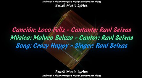 Brazilian Music: Crazy Happy - Singer: Raul Seixas