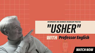 English Vocab Practice listening Speaking "TO USHER" Reported Speech Exercise