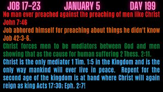 Job 17-23. NO ONE EVER PREACHED AGAINST THE PREACHING OF MEN LIKE CHRIST DID!