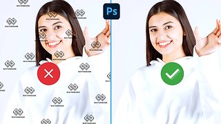 1min Tutorial Remove Watermarks in Photohop