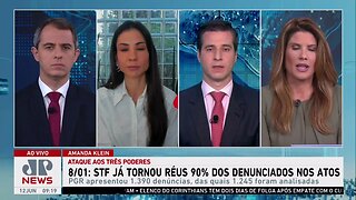 STF já tornou réus 90% dos denunciados por atos do 8 de janeiro; Amanda Klein e Beraldo analisam