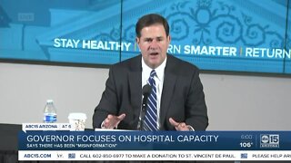 Governor Ducey focuses on hospital capacity, no changes to reopening