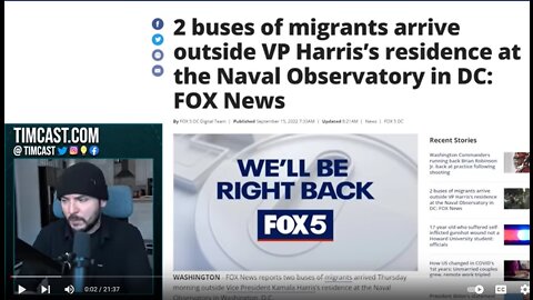 Illegal Immigrant Buses Just Landed At Kamala Harris' House, 22 min