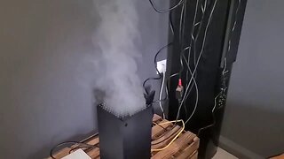 Xbox series X on fire after switching on big ball of smoke