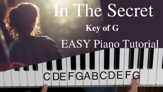In The Secret -Andy Park (Key of G)//EASY Piano Tutorial