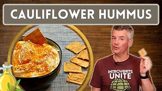 Cauliflower Hummus - Ridiculously Smooth and Creamy - 3g net carbs per 1/4 cup