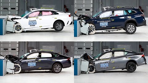 CRASH TEST 7 Midsize Cars (2023) Accord, Camry, Jetta, Outback, Altima, K5, Sonata