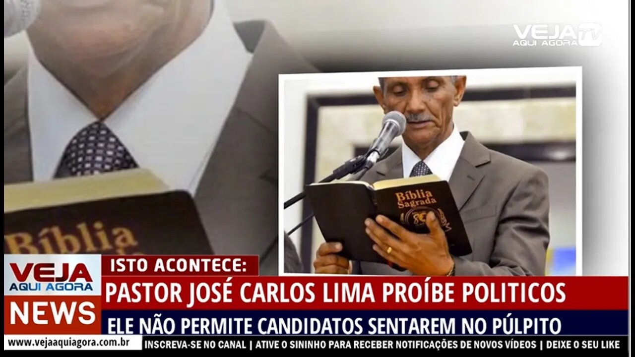 PASTOR JOSÉ CARLOS LIMA PROÍBE POLÍTICO SENTAR NO PÚLPITO DA IGREJA