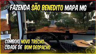 MAPA MINAS GERAIS NOVO TRECHO BOM DESPACHO PARA PAINS COMBOIO ETS2 1.46