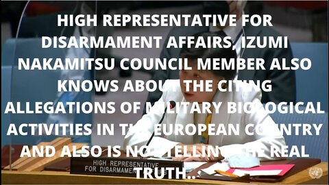 HIGH REPRESENTATIVE FOR DISARMAMENT AFFAIRS, IZUMI NAKAMITSU COUNCIL MEMBER ALSO KNOWS ABOUT THE CIT