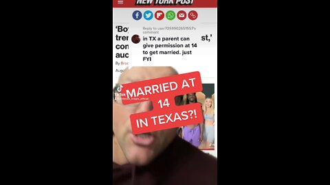 MARRIED AT 14 IN TEXAS?
