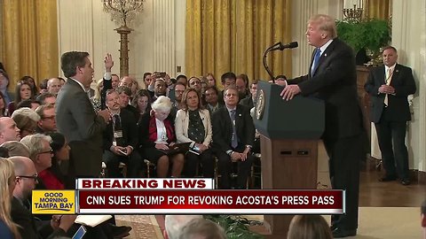 CNN sues President Trump for banning Acosta