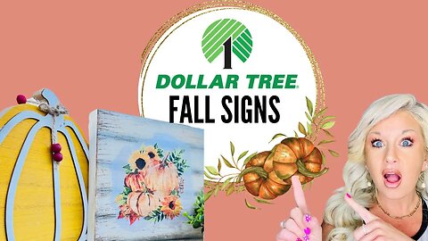 Dollar tree DIY’s, Dollar tree Fall signs, Blessed Beyond Measure
