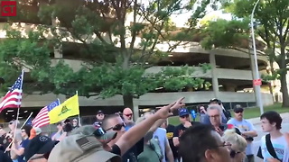 Watch: Trump Crowd Boots White Nationalists in Video Media Will Suppress