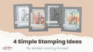 In the Country (Stampin' Up!) Cards | 4 Simple Ideas with NO Coloring Involved!