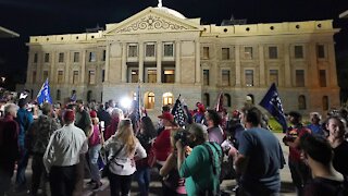 Protesters Gather Outside Arizona Election Center