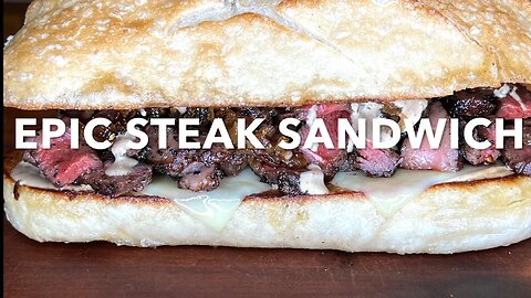 EPIC STEAK SANDWICH | ALL AMERICAN COOKING #steak #steaksandwich #grilledsteak