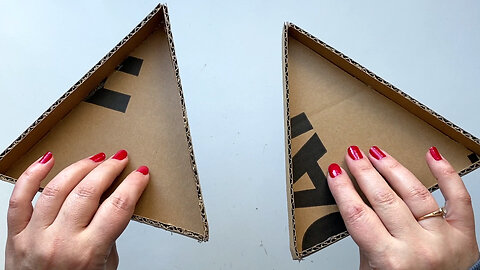 DIY🔺Triangular box of cardboard | Cardboard craft