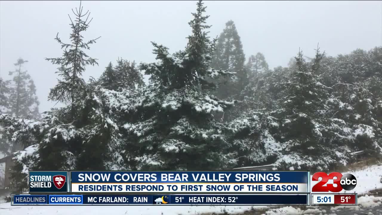 Bear Valley Springs gets first snow of the season