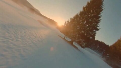 Drone Footage Of A Landscape Covered In Snow No Copyrigh, Free Stock Footage 4K