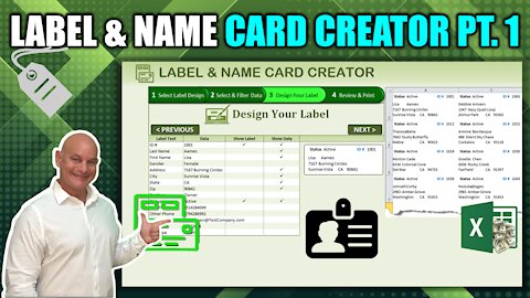 Learn How To Create & Customize Unlimited Labels & Name Cards In Excel WITHOUT Mail Merge