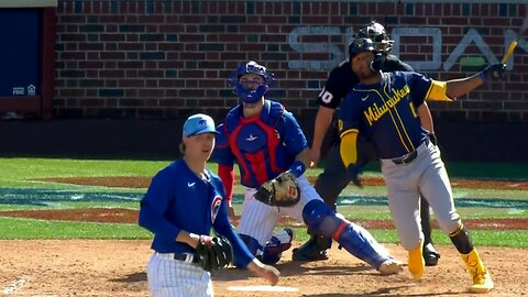 Jackson Chourio goes 3-for-5 against the Cubs