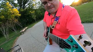 Kristian Naugle - August 31st 2023 guitar practice at Rice Island in Corydon Indiana