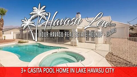 Lake Havasu 4 Bedroom Pool Home with Casita 1618 Linda Dr MLS 1024061