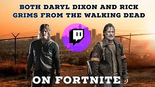 My first stream on Fortnite as the Survival in Arms Skins of The Walking Dead