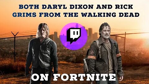 My first stream on Fortnite as the Survival in Arms Skins of The Walking Dead