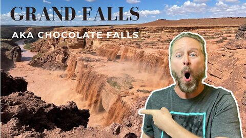 Grand Falls in Northern Arizona | AKA, Chocolate Falls | Bigger than Niagra Falls