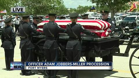 Funeral of fallen Fort Myers Police Officer, Adam Jobbers-Miller