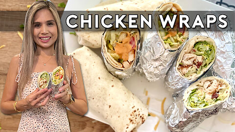 How to make the most flavorful Chipotle chicken & chicken Caesar wraps