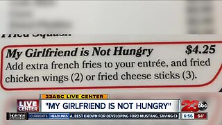 "My girlfriend is not hungry"