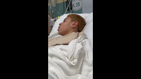 Boy in hospital high asf