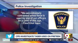 Cincinnati police chief 'extremely concerned' by officer's use of Taser on 11-year-old girl