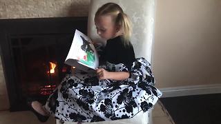 Little girl promotes her new children's book