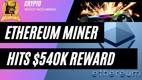 Ethereum solo miner hits it big
