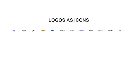 Logos As Icons | HTML and CSS