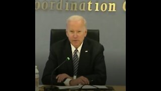Biden Mumbles Incoherently As He Reads Notes at FEMA-1622