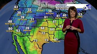 Temperatures rebound over the weekend before plummeting again early next week