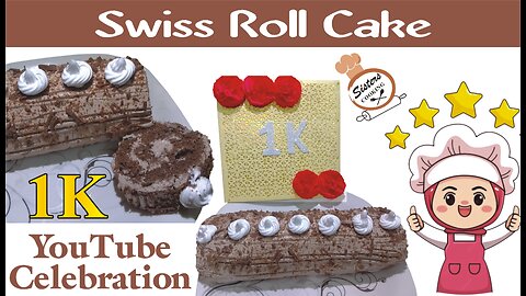 Chocolate Swiss Roll | Swiss Roll Cake | Swiss Roll Recipe | 1K Celebration ‎@SistersCooking2023