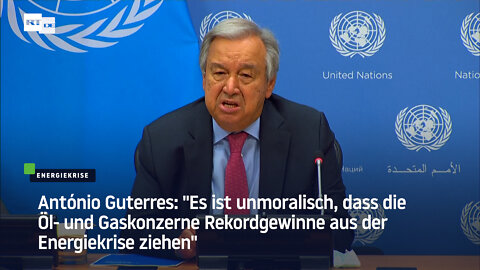 "Es ist unmoralisch, dass die Öl- und Gaskonzerne Rekordgewinne aus der Energiekrise ziehen"