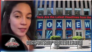 AOC Cheers For Censorship with Tucker Carlson's Departure