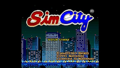 Sim City (SNES, Super Nintendo, Super Famicom