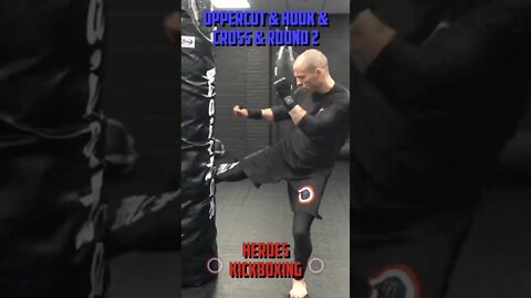 Heroes Training Center | Kickboxing "How To Double Up" Uppercut & Hook & Cross & Round 2 FH #Shorts