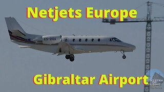 NetJets Cessna at Gibraltar