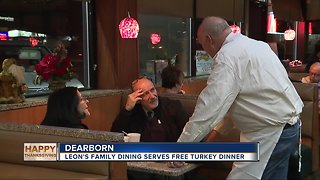 Leon's Family Dining serves free turkey dinner